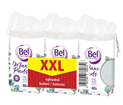 Sada oválných odličovacích tamponů Face & Body Cosmetic 3 x 40 ks
