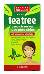 Čisticí pásky na nos Tea Tree (Deep Cleansing Nose Pore Stips) 6 ks