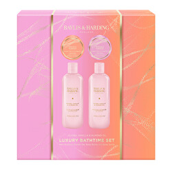 Dárková sada Jojoba, Vanilka & Mandlový olej Bathtime Set 4 ks