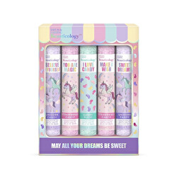 Set cadou de sare de baie Unicorn 5 buc