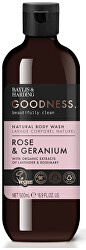 Gel doccia Rosa & Geranio Goodness (Natural Body Wash) 500 ml