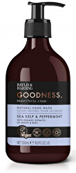 Sapone liquido per le mani Alga marina e menta piperita Goodness (Natural Hand Wash) 500 ml