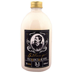 Sprchový gel, šampon a pěna 3 v 1 Gentleman 500 ml