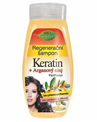 Regeneračný šampón Keratin + Arganový olej s panthenolom 400 ml