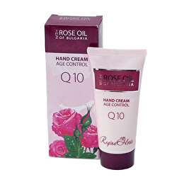 Cremă de mâini cu coenzima Q 10 si ulei de trandafir Rose Of Bulgaria (Hand Cream) 50 ml