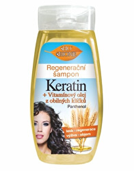 Regeneračný šampón Keratin + Vitamínový olej z obilných klíčků 260 ml
