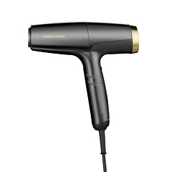 Profesionální vysokorychlostní fén na vlasy Falco Grey & Gold BAB8550E