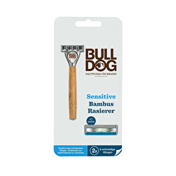 Borotva Bamboo Bulldog Sensitive + 2 tartalék fej