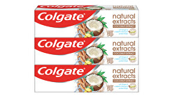 Fogkrém Naturals Extracts Coconut & Ginger 3 x 75 ml