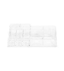 Organizator cosmetic Compactor 14 compartimente - plastic transparent