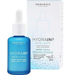 Ser pentru piele hidratantă pentru pielea uscată deshidratată Hydrain3 Hialuro 30 ml