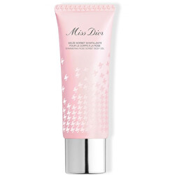 Třpytivý tělový gel Miss Dior (Shimmering Rose Sorbet Body Gel) 75 ml