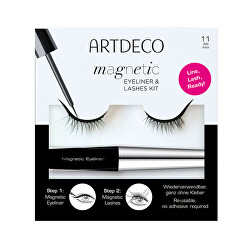 Umělé řasy s magnetickými očními linkami Magnetic Eyeliner & Lashes Kit