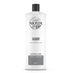Čisticí šampon pro jemné mírně řídnoucí přírodní vlasy System 1 (Shampoo Cleanser System 1)