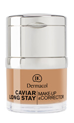 Dlhotrvajúci make-up s výťažkami z kaviáru a zdokonaľovací korektor (Caviar Long Stay Make-Up & Corrector) 30 ml