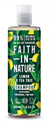 Přírodní šampon pro mastné a normální vlasy Citrón & Tea Tree (Refreshing Shampoo)