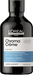 Profesionálny modrý šampón neutralizujúci oranžové tóny Serie Expert Chroma Crème ( Blue Dyes Shampoo)