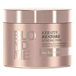 Obnovující keratinová maska pro blonďaté vlasy BLONDME (Keratin Restore Bonding Mask)
