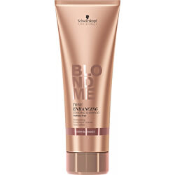 Obnovující šampon pro zvýraznění teplých blonďatých odstínů BLONDME (Tone Enhancing Bonding Shampoo Warm Blondes)