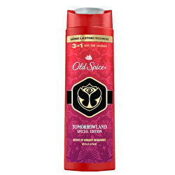 Gel de duș pentru bărbați Tomorrowland Rockstar 3 în 1 (Body-Hair-Face Wash)