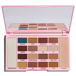 Paletka očných tieňov a rozjasňovač X Kisu (Eyeshadow and Highlighter X Kisu) 24 g