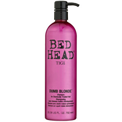 Sampon pentru par tratat chimic blond Bed Head Dumb Blonde (Shampoo)