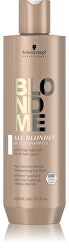 Méregtelenítő sampon minden típusú szőke hajra BLONDME All Blondes (Detox Shampoo)