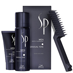 Tónovací pěna na vlasy pro muže 60 ml + šampon na vlasy 30 ml SP Men (Gradual Tone) - SLEVA - poškozená krabička