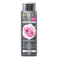 Méregtelenítő micellás víz Roses Detox Charcoal (Micellar Water) 400 ml