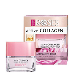 Noční gelový krém pro zralou pleť Roses Active Collagen (Wrinkle Filler Gel Cream) 30 ml