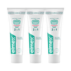 Zubní pasta Sensitive Clinical Expert Instant Care Trio 3 x 75 ml