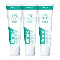 Pastă de dinți pentru dinți sensibili Sensitive 3 x 75 ml
