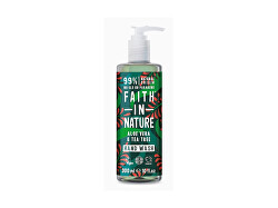 Tekuté antibakteriální mýdlo na ruce Aloe vera a tea tree (Hand Wash) 400 ml