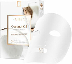 Tápláló vászonmaszk vízhiányos bőrre  Coconut Oil (Nourishing Sheet Mask) 3 x 20 g