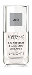 Gel lac superior de unghii GEel 2in1 Top and Base Coat