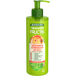 Ingrijire fortifiantă fără clătire pentru păr Fructis Vitamin & Strength (Leave-in Cream) 400 ml