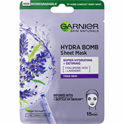 Hydratační textilní maska proti projevům únavy s výtažkem z levandule Skin Naturals Hydra Bomb (Tissue Mask) 28 g