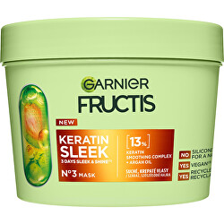 Maska pro suché a krepaté vlasy Fructis Keratin Sleek (Mask) 370 ml