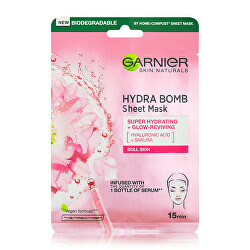 Oživující textilní maska s výtažkem ze sakury Skin Naturals (Hydra Bomb Sheet Mask) 28 g