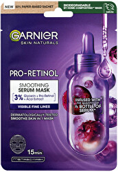 Vyhlazující plátýnková maska Skin Naturals Pro-Retinol (Smoothing Serum Mask) 22 g