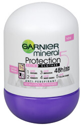 Antiperspirant roll-on mineral pentru femei 5 Protection Cotton Fresh 48h,  50 ml