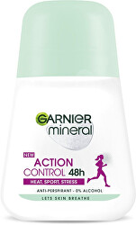 Ásványi dezodor spray nőknek Action Control Roll-on 48h 50 ml