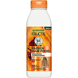 Balsamo rigenerante per capelli danneggiati Fructis Hair Food (Papaya Repairing Conditioner) 350 ml