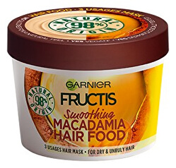 Vyhladzujúci maska na nepoddajné vlasy Fructis ( Macadamia Hair Food) 390 ml