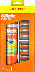 Gel na holení + náhradní hlavice Gillette Fusion