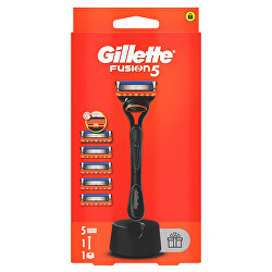 Holicí strojek Gillette Fusion + 5 hlavic