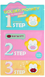 Mască de buze trifazată Golden Monkey (Glamour Lip 3-Step Kit) 30 g