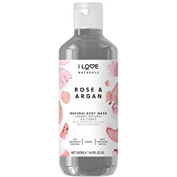 Gel de duș hidratant Naturals Rose & Argan (Body Wash) 500 ml