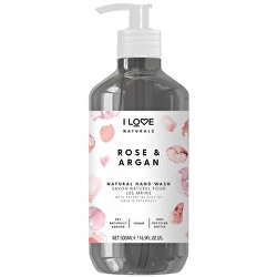 Hydratačné tekuté mydlo na ruky Natura l s Rose & Argan (Hand Wash) 500 ml