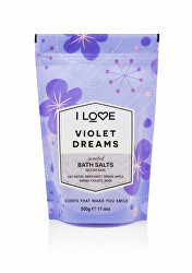 Soľ do kúpeľa Signature Violet Dreams (Bath Salts) 500 g